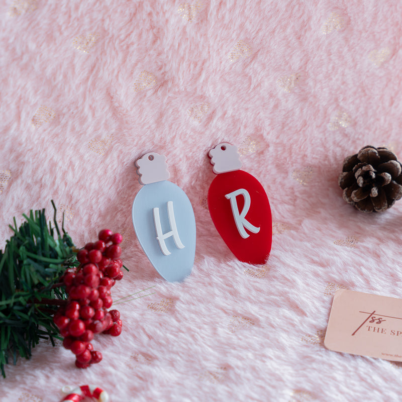 Personalized Ornament - Bulb With Initial - Single - COD Not Applicable
