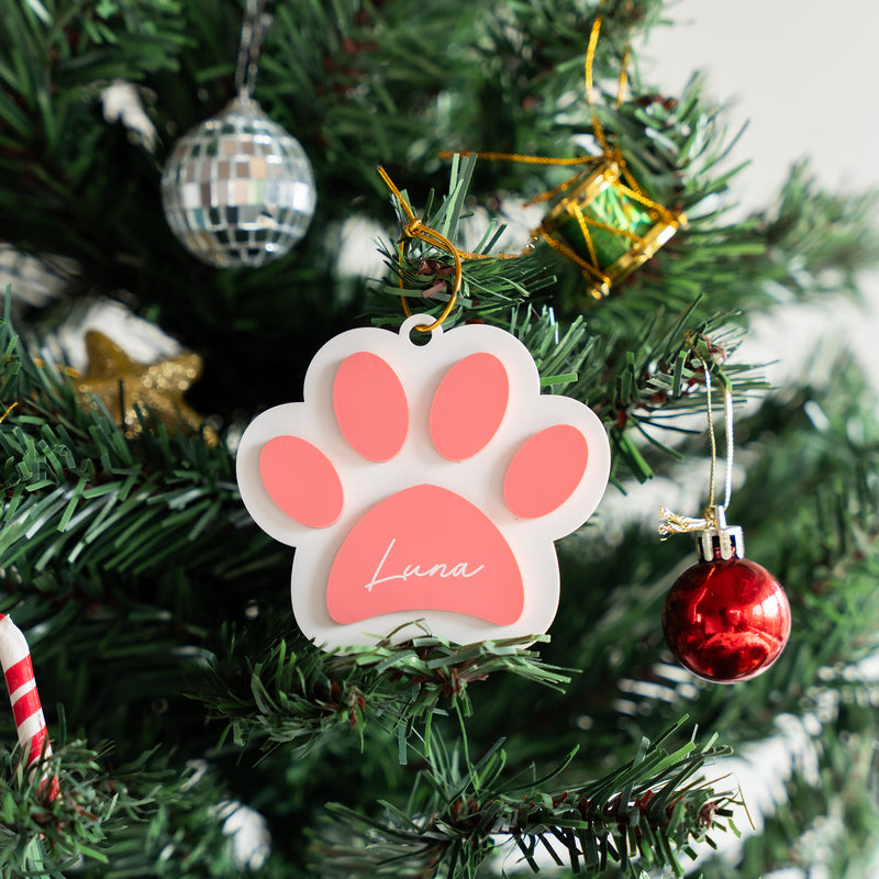 Personalized Ornament - Pawsome - Single - COD Not Applicable
