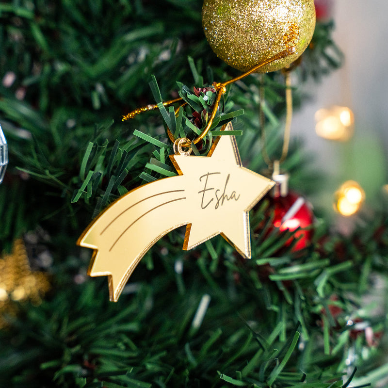 Personalized Ornament - Shooting Star - Single - COD Not Applicable