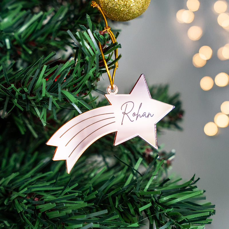 Personalized Ornament - Shooting Star - Single - COD Not Applicable
