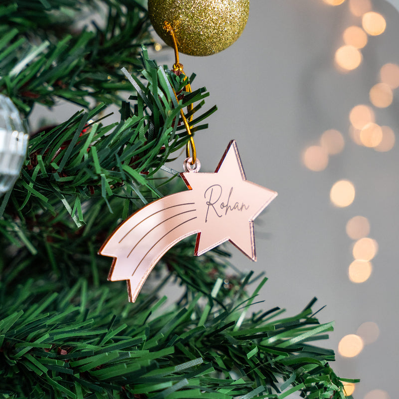 Personalized Ornament - Shooting Star - Single - COD Not Applicable