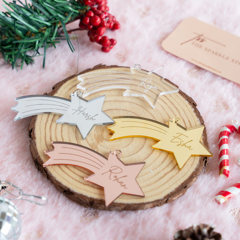 Personalized Ornament - Shooting Star - Single - COD Not Applicable