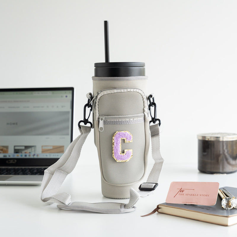 Personalized Tumbler Carrier Bag - Grey - COD Not Applicable