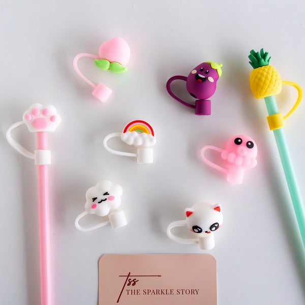 Straw Covers - Set of 2 - Assorted