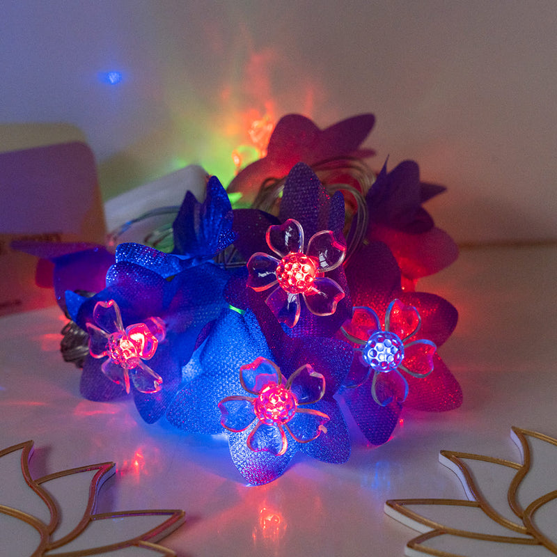 String Lights - Amethyst Flower