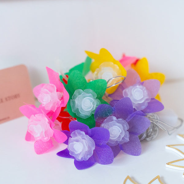 String Lights - Rainbow Flower