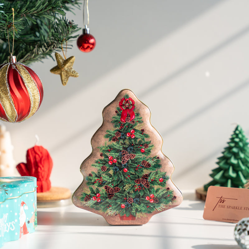 Tin Gift Box - Christmas Tree