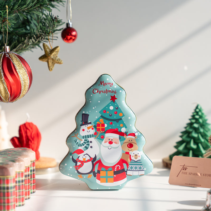 Tin Gift Box - Christmas Tree