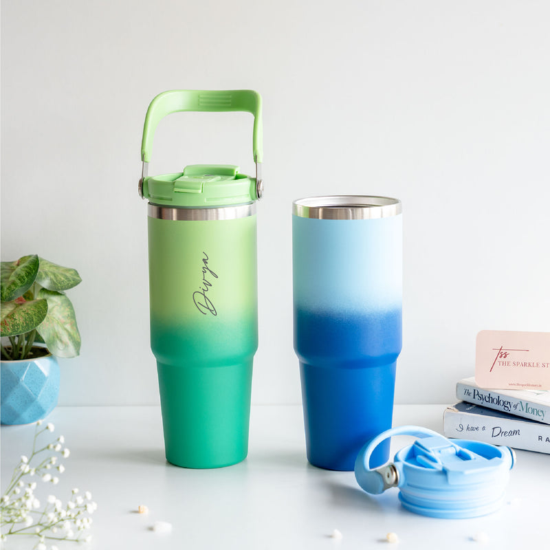 Personalized Ombré Tumbler - Drip - COD Not Applicable