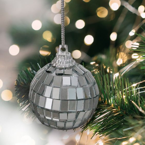 Disco Ball Ornament - Small - Set of 6