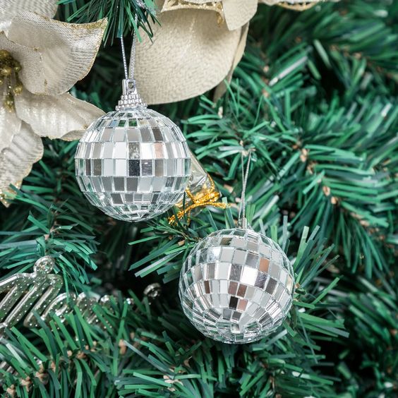 Disco Ball Ornament - Small - Set of 6