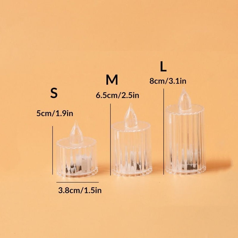 Crystal LED Tealight - Set of 4