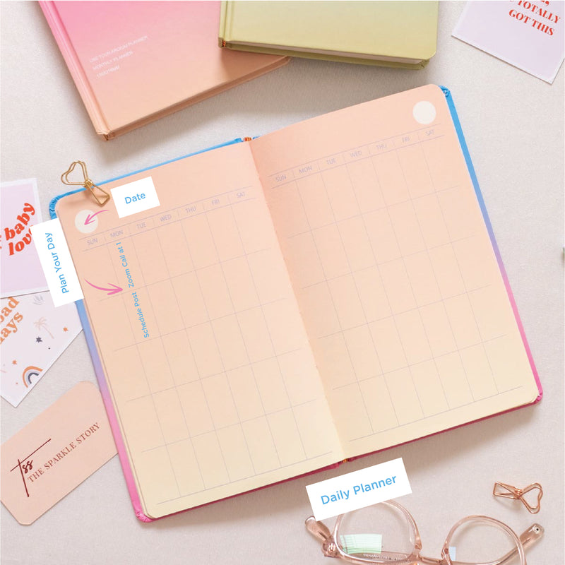 Monthly Undated Planner - Ombre