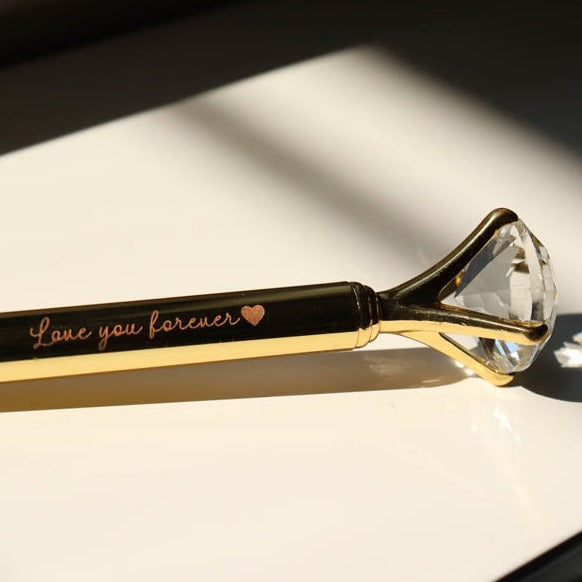 Personalized Diamond Pen - Gold - COD Not Applicable