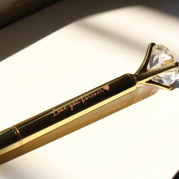 Personalized Diamond Pen - Gold - COD Not Applicable