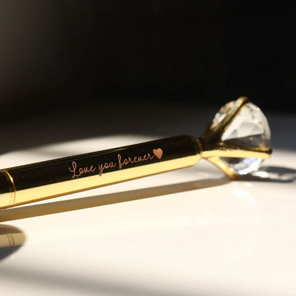 Personalized Diamond Pen - Gold - COD Not Applicable