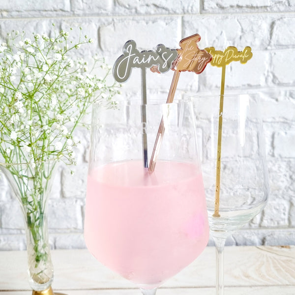 Personalized Drink Stirrers - Set of 10 - COD Not Applicable