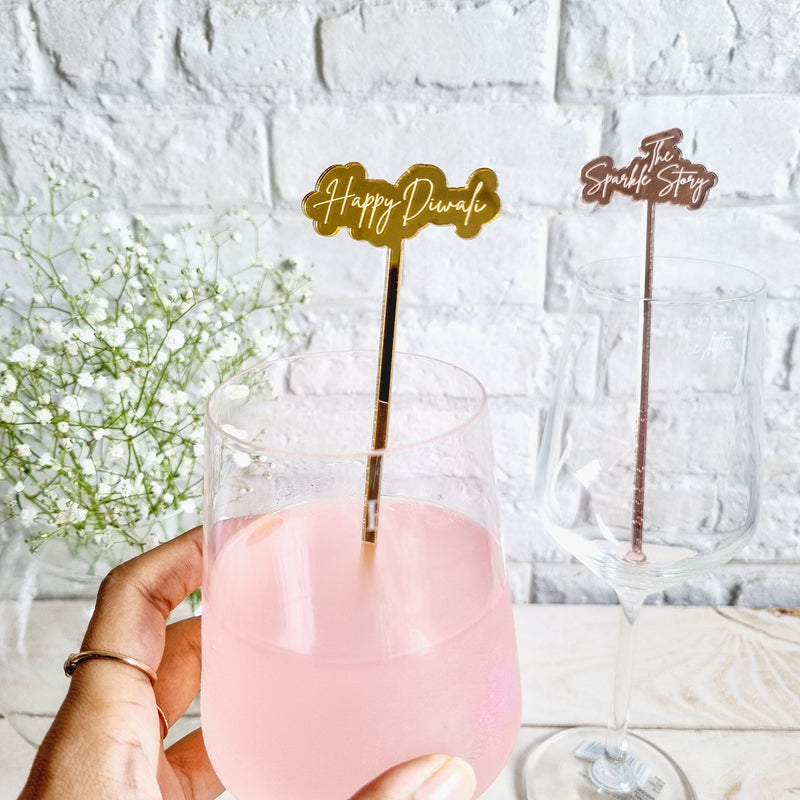 Personalized Drink Stirrers - Set of 10 - COD Not Applicable