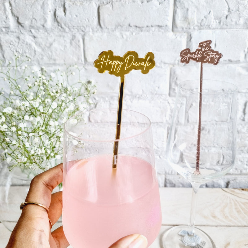 Personalized Drink Stirrers - Set of 10 - COD Not Applicable