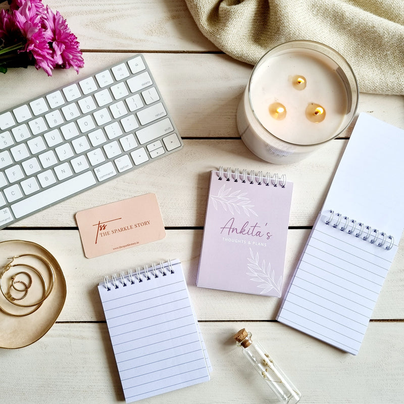 Personalized Spring Bloom Softbound Notepad - COD Not Applicable