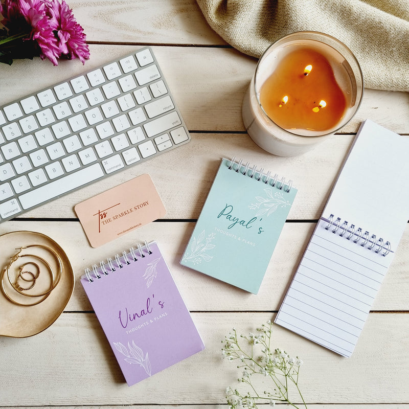 Personalized Spring Bloom Softbound Notepad - COD Not Applicable