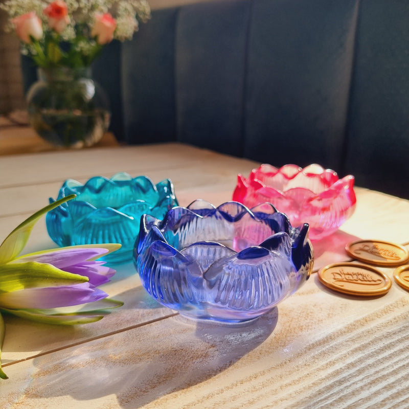 Resin Tealight Holder - Lotus - Single