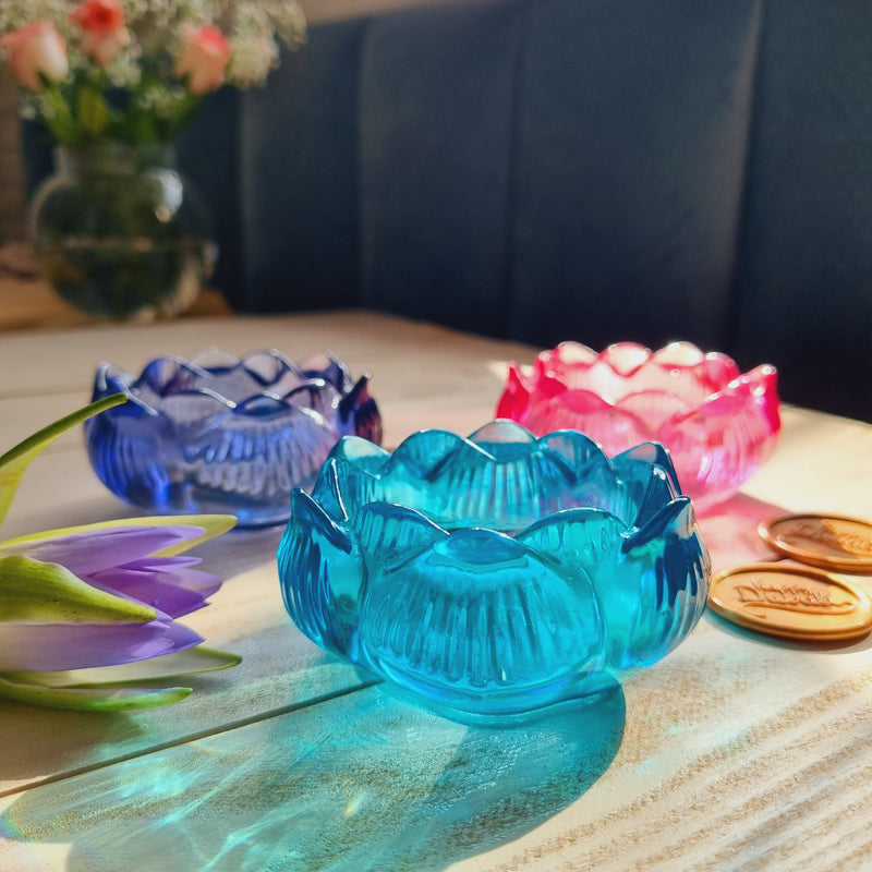 Resin Tealight Holder - Lotus - Single