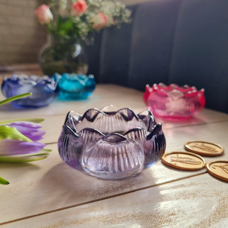 Resin Tealight Holder - Lotus - Single