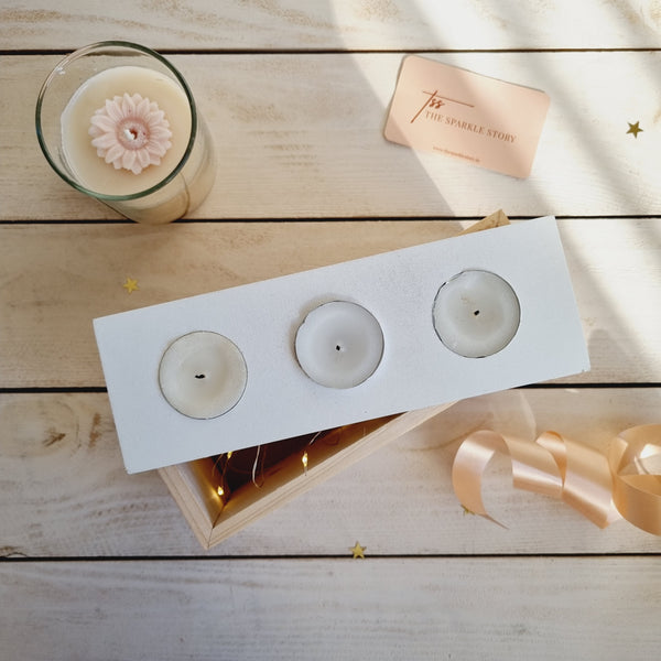 Personalized Storage Box With Tea Light Holder - Love And Light - COD Not Applicable