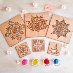 Rangoli Stencil  - Set of 6