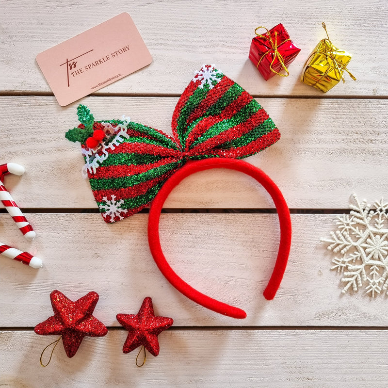 Christmas Bow Headband