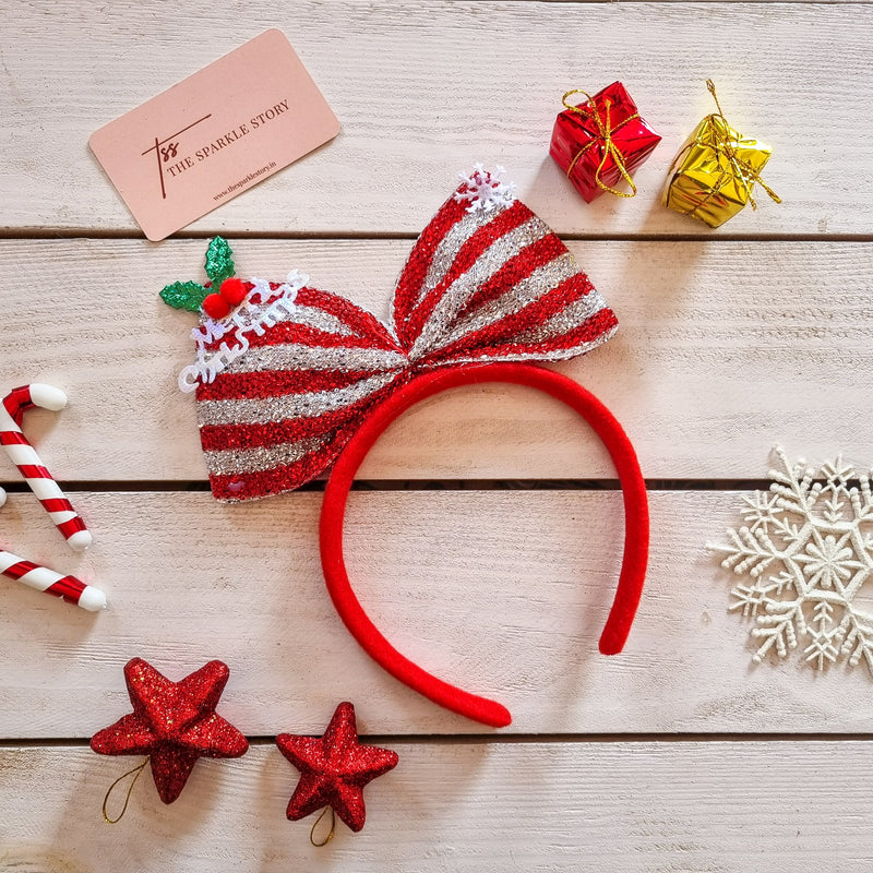Christmas Bow Headband