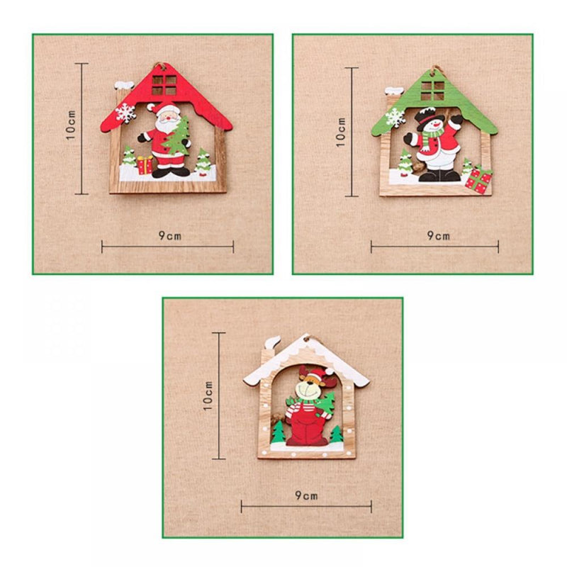 Christmas House Hanging Bauble - Santa