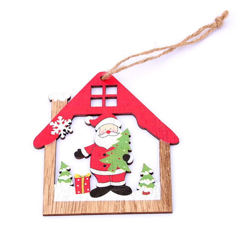 Christmas House Hanging Bauble - Santa