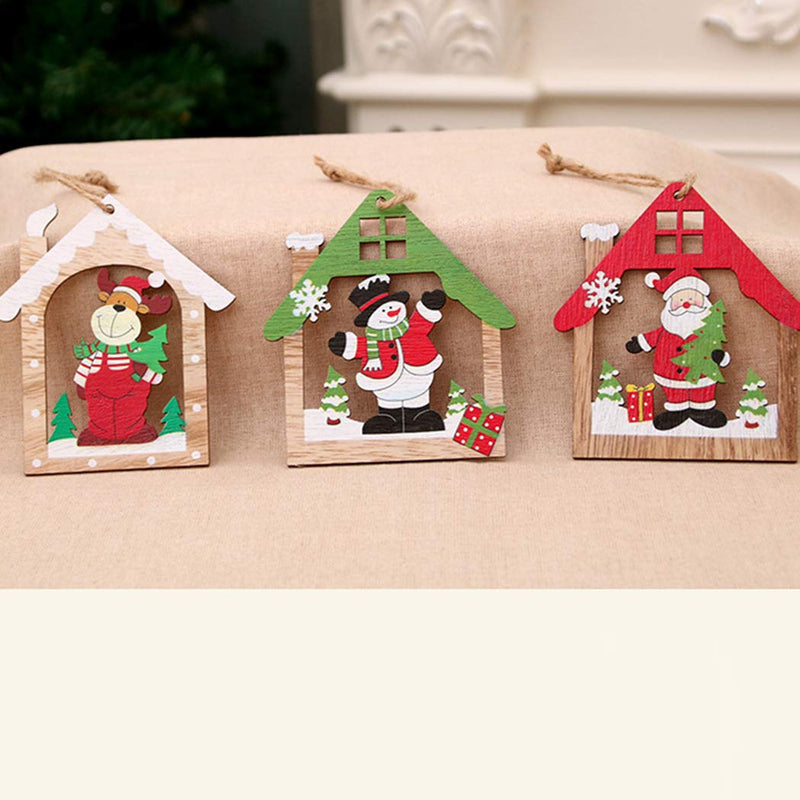 Christmas House Hanging Bauble - Santa