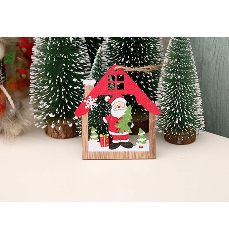 Christmas House Hanging Bauble - Santa