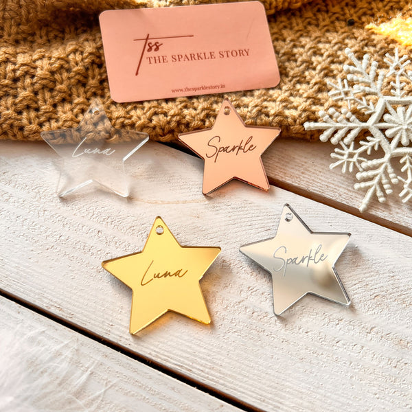 Personalized Ornament - Star - Single - COD Not Applicable