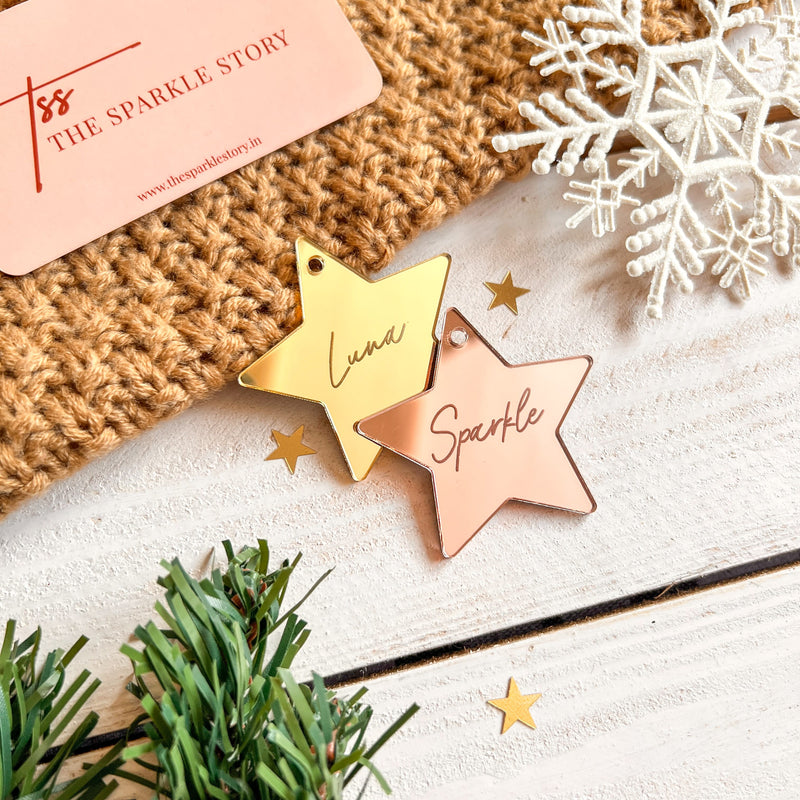 Personalized Ornament - Star - Single - COD Not Applicable