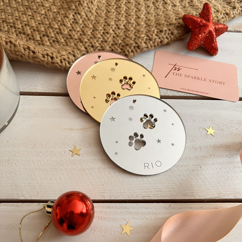 Personalized Ornament - Paw - Single - COD Not Applicable