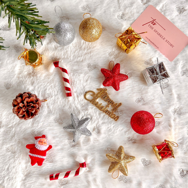 Christmas Ornaments - Set Of 15 - Assorted