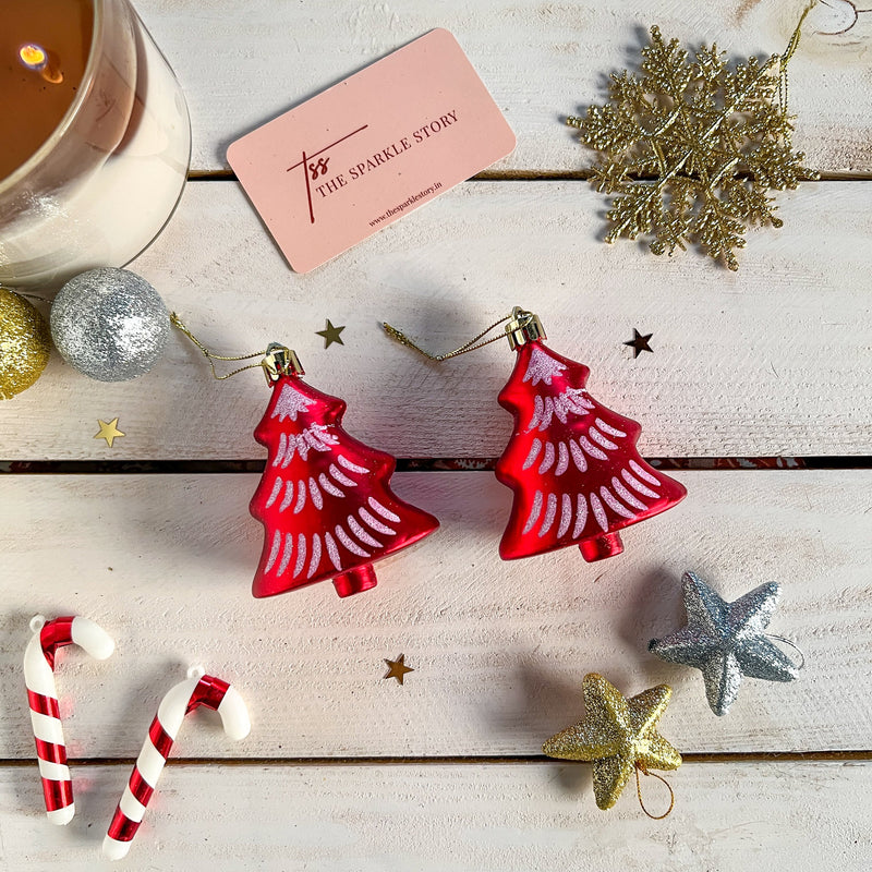 Christmas Ornament - Christmas Tree - Set Of 2