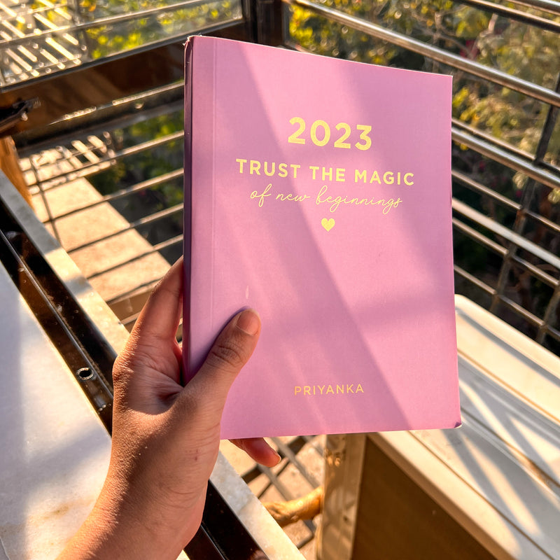 Personalized 2023 Notebook  - New Beginnings - Lavender - COD Not Applicable