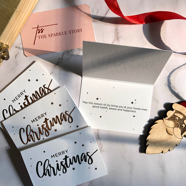 Luxury Gold Foil Greeting Card - Merry Christmas