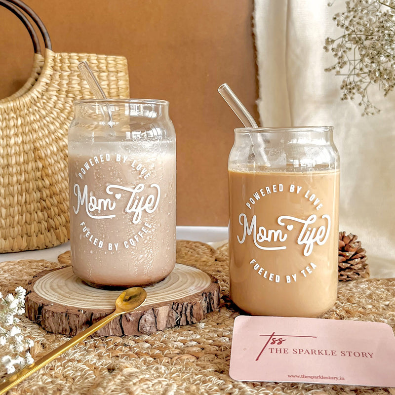 Can Glass With Straw - Mom Life