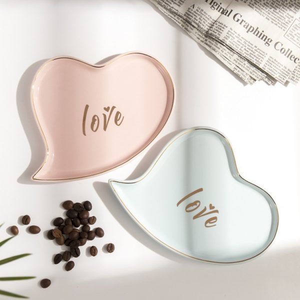 Heart Shaped Love Mug With Saucer