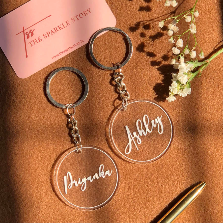 Acrylic Unusual Keychains Personalized Keychain Name COD Not Applicable