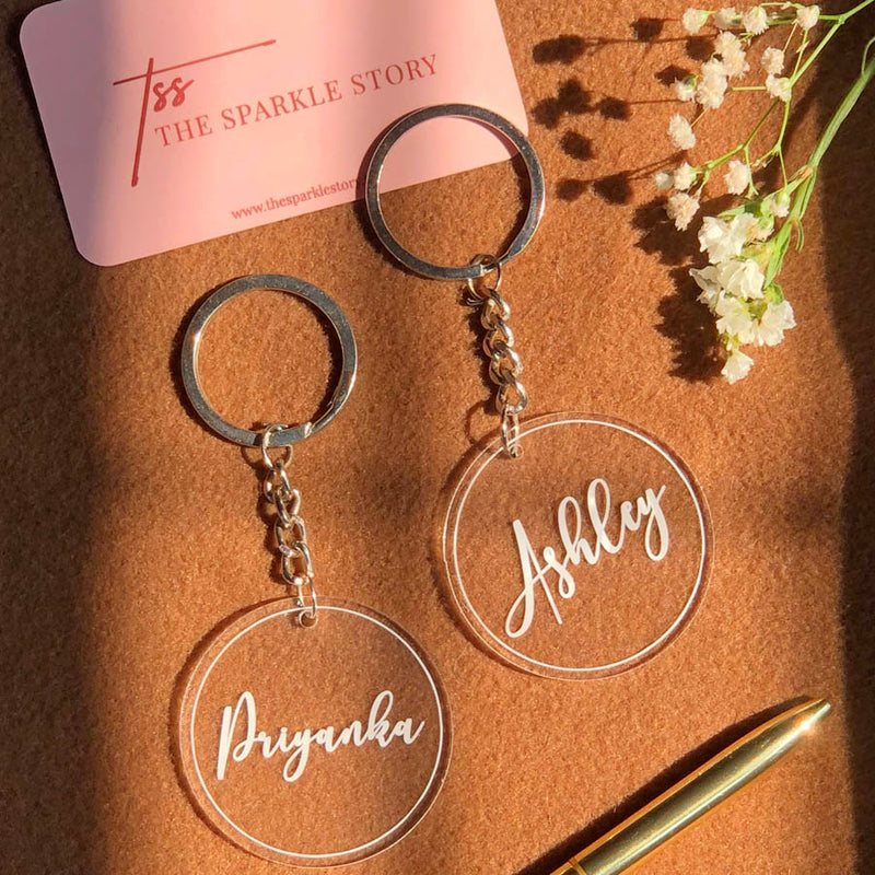 Name engraved keychain sale