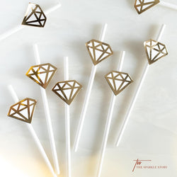 Paper Straws - Diamond - Set of 10