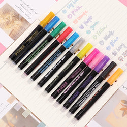 Metallic Outline Pen - Set of 12