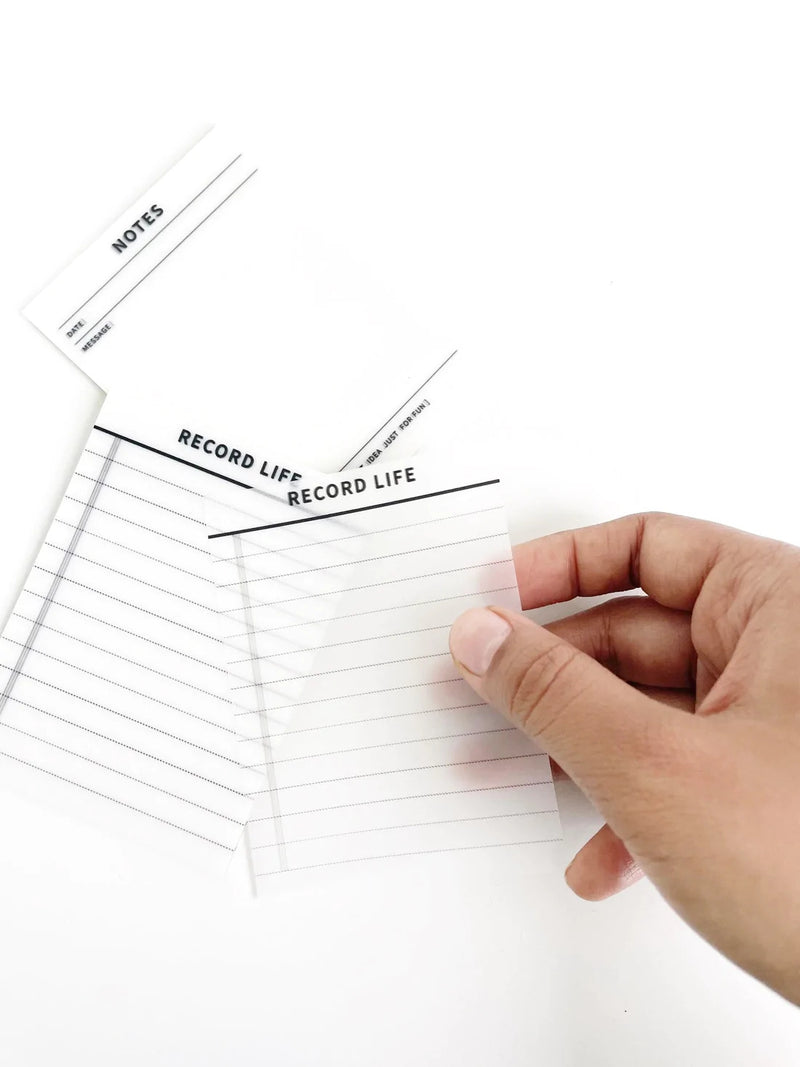 Transparent Sticky Note - Minimal
